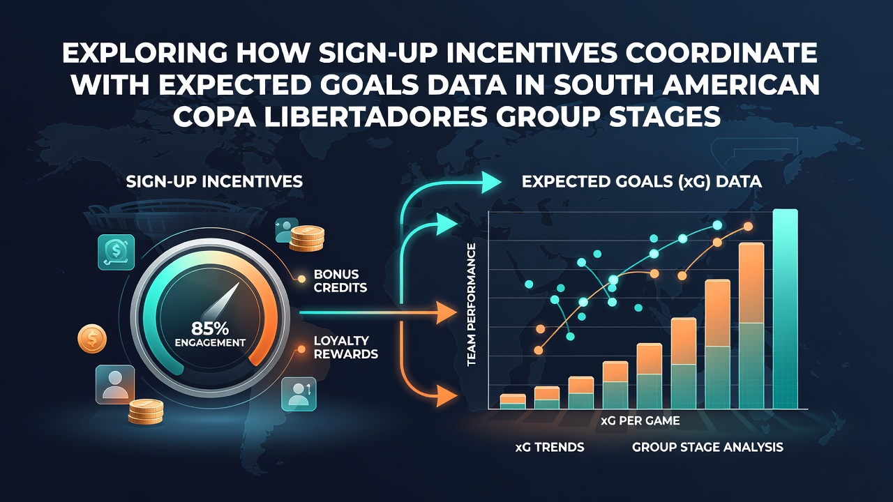 Copa Libertadores group stage match with overlaid expected goals analytics graphics