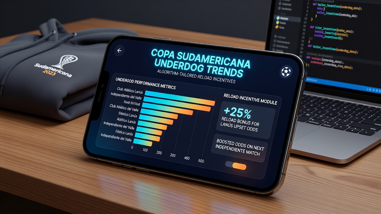 Data visualization of underdog trends and reload bonus adjustments in Copa Sudamericana betting apps