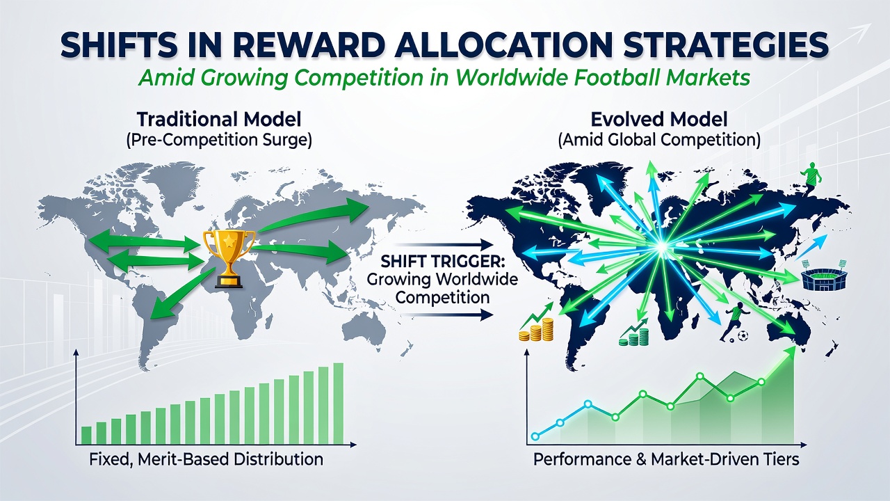 Data visualization showing reward strategy shifts in worldwide football betting